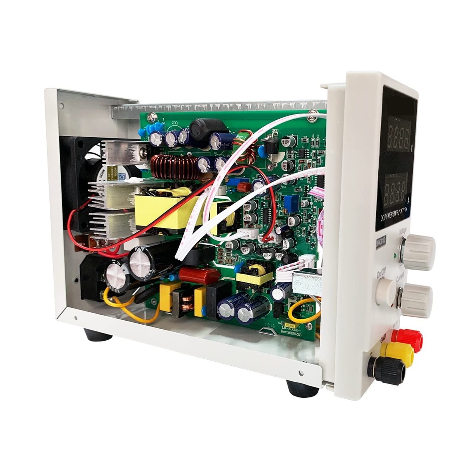 Labornetzgerät, DC Einstellbare Stromversorgung 4 -stelliges Display Mini Labor -Stromversorgungsspannungsregler Labbenbank Quelle Digital