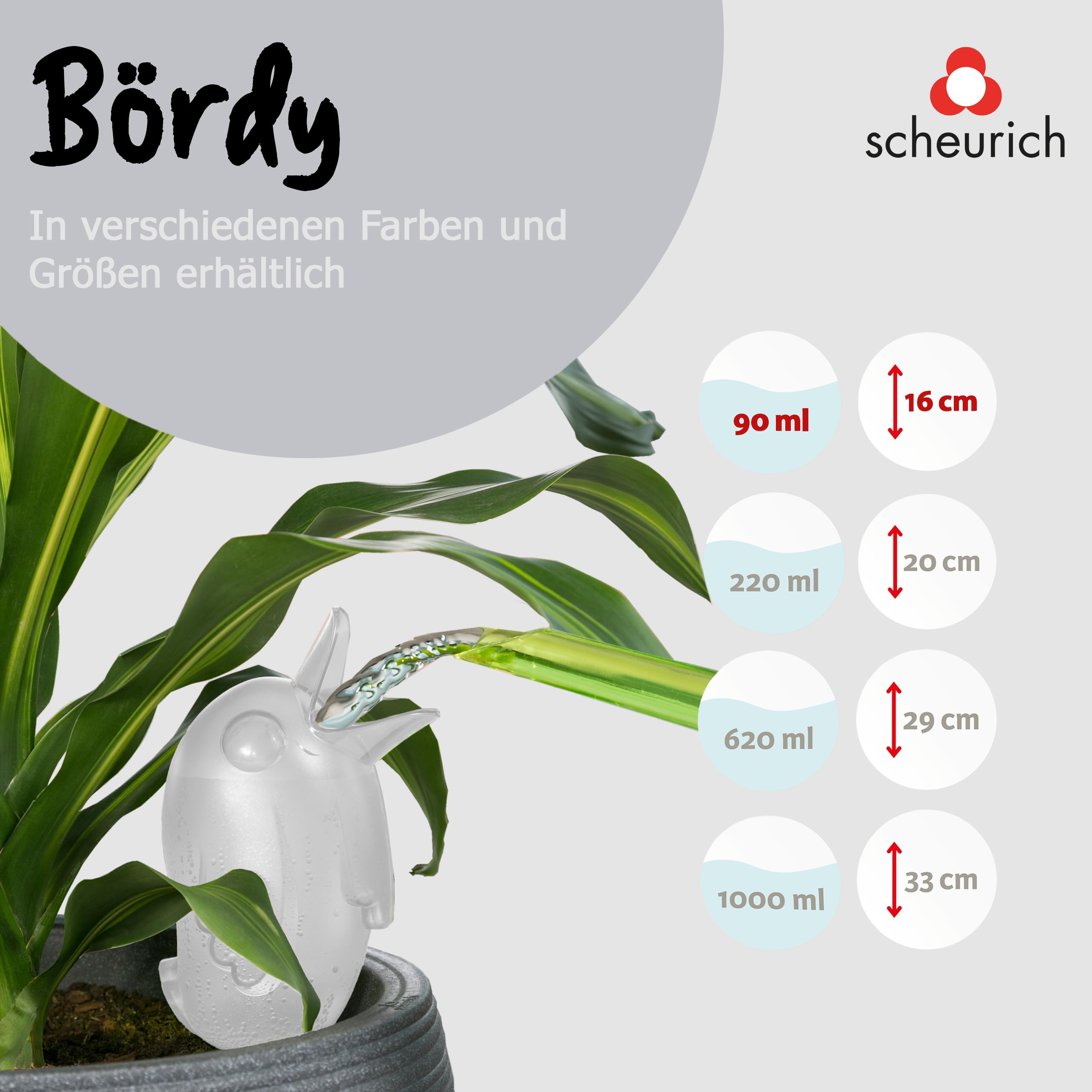 Scheurich Bördy S Nawilżacz Glebowy, Przeźroczysty, 90 ml