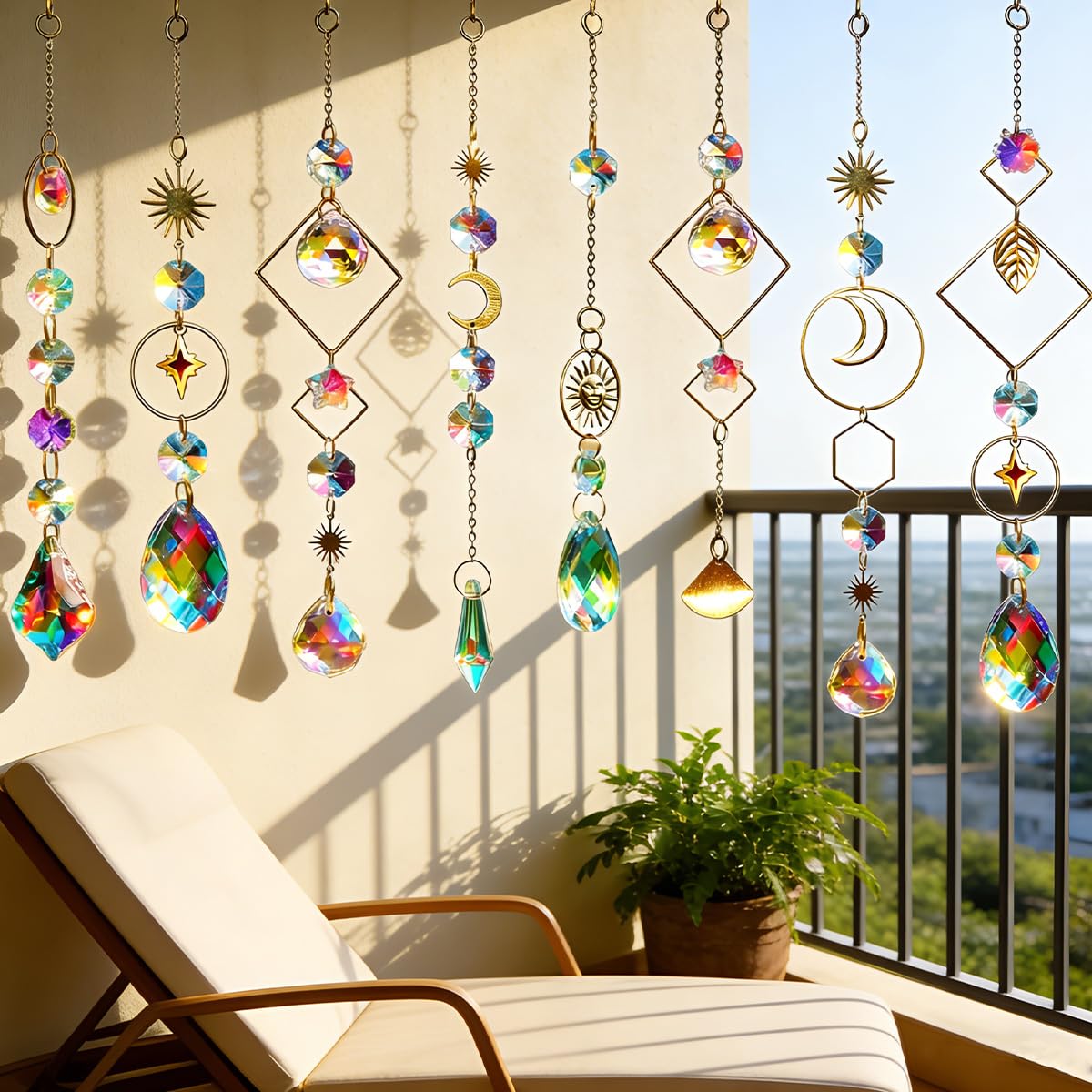 400PCS Atrapasoles Cristal Colgante,Suncatcher Colgantes Cristal Suncatcher Ornamento Colgante para Muebles del Hogar, Oficinas, Ventanas de Jardín Fiesta Boda Decoración