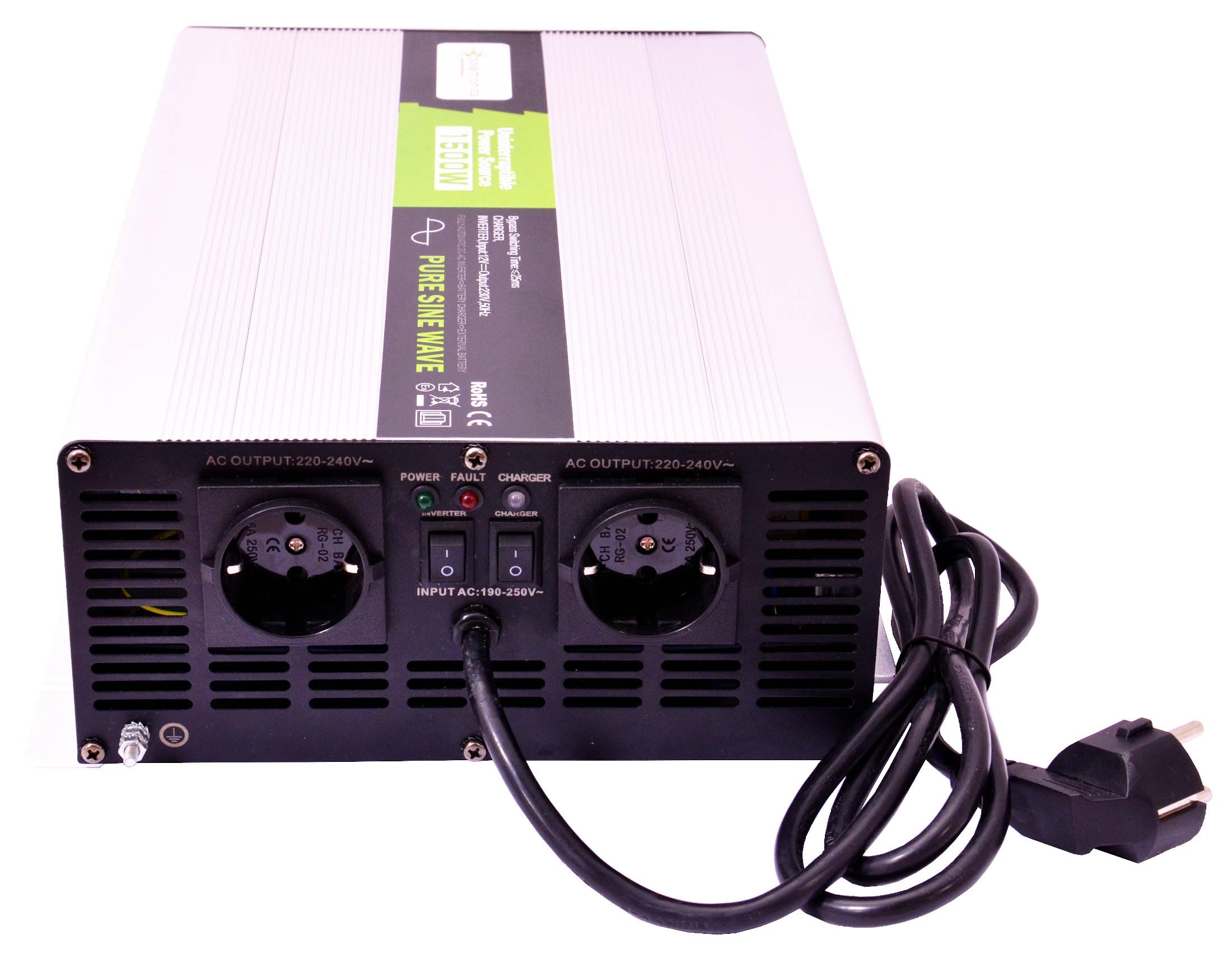 Convertitore di Tensione Sinus Ups 12V 1500/3000 Watt Inverter Inverter