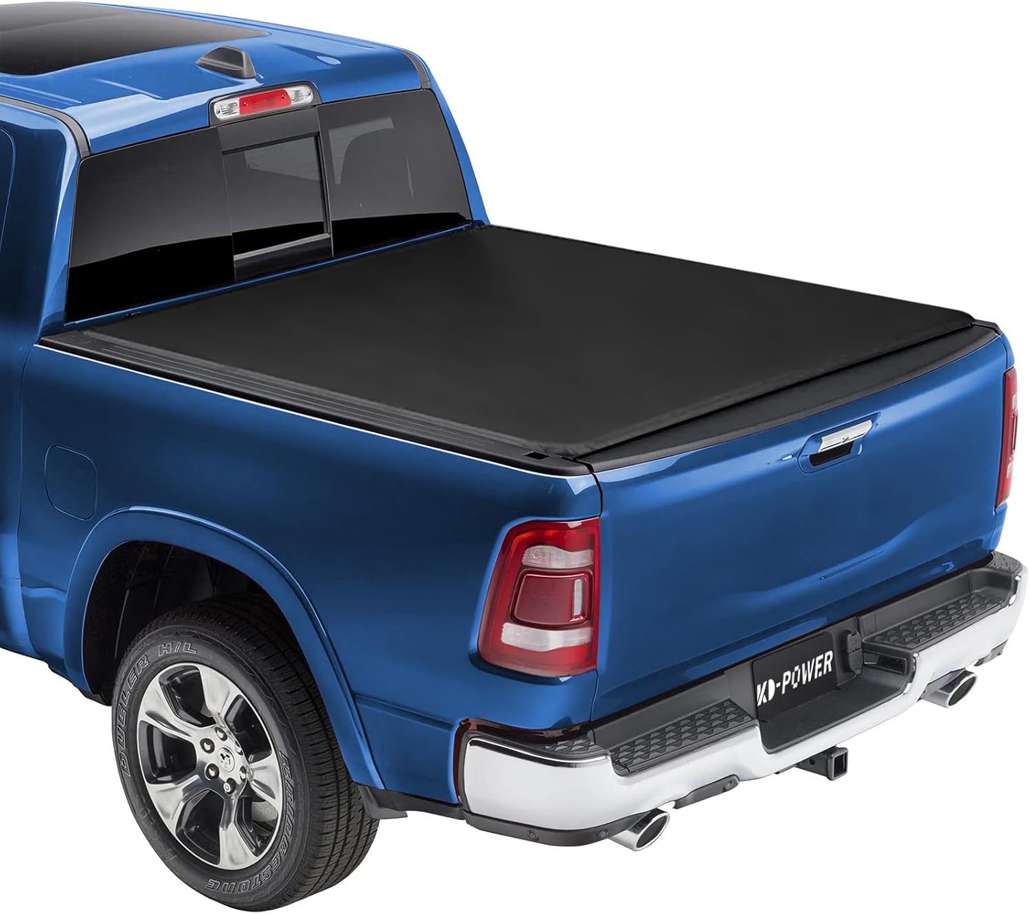 KD-Power Ram 1500 Bed Cover 6.4FT Soft Tri-fold Tonneau Cover for 2002-2025 (Incl. Classic & New) Ram 1500 2500 3500 Truck Bed Without Rambox