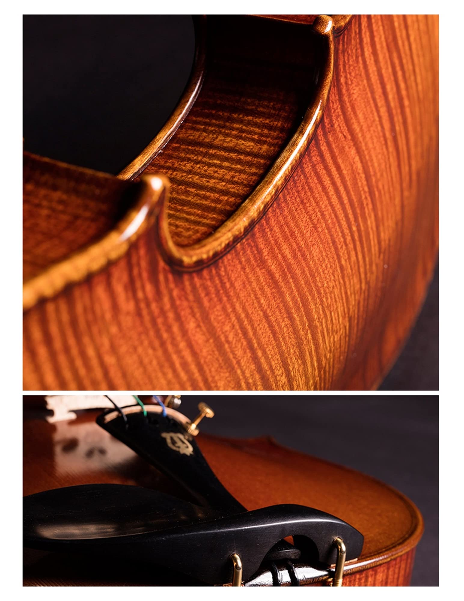 Violino Fatto A Mano Italiano Professionale Classico Che Gioca Per Bambini 4/4 Violino violino principianti(4/4 Italy dark)