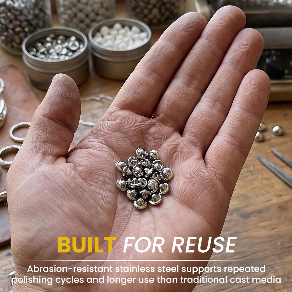 Stainless Steel Tumbling Media - Polish Jewelry & Metal -5