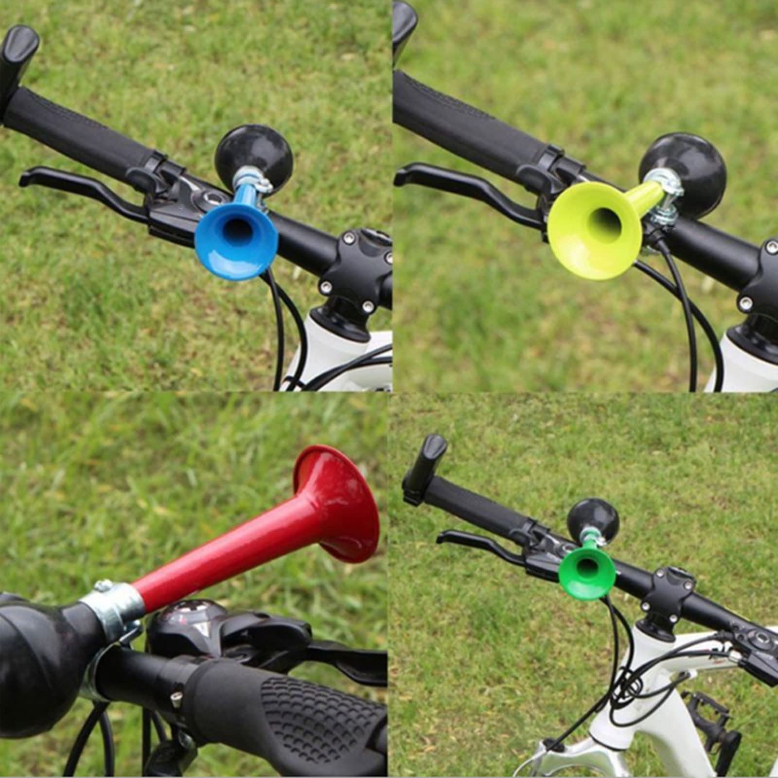 Corno di tromba retrò metallo clacson ad aria per biciclette