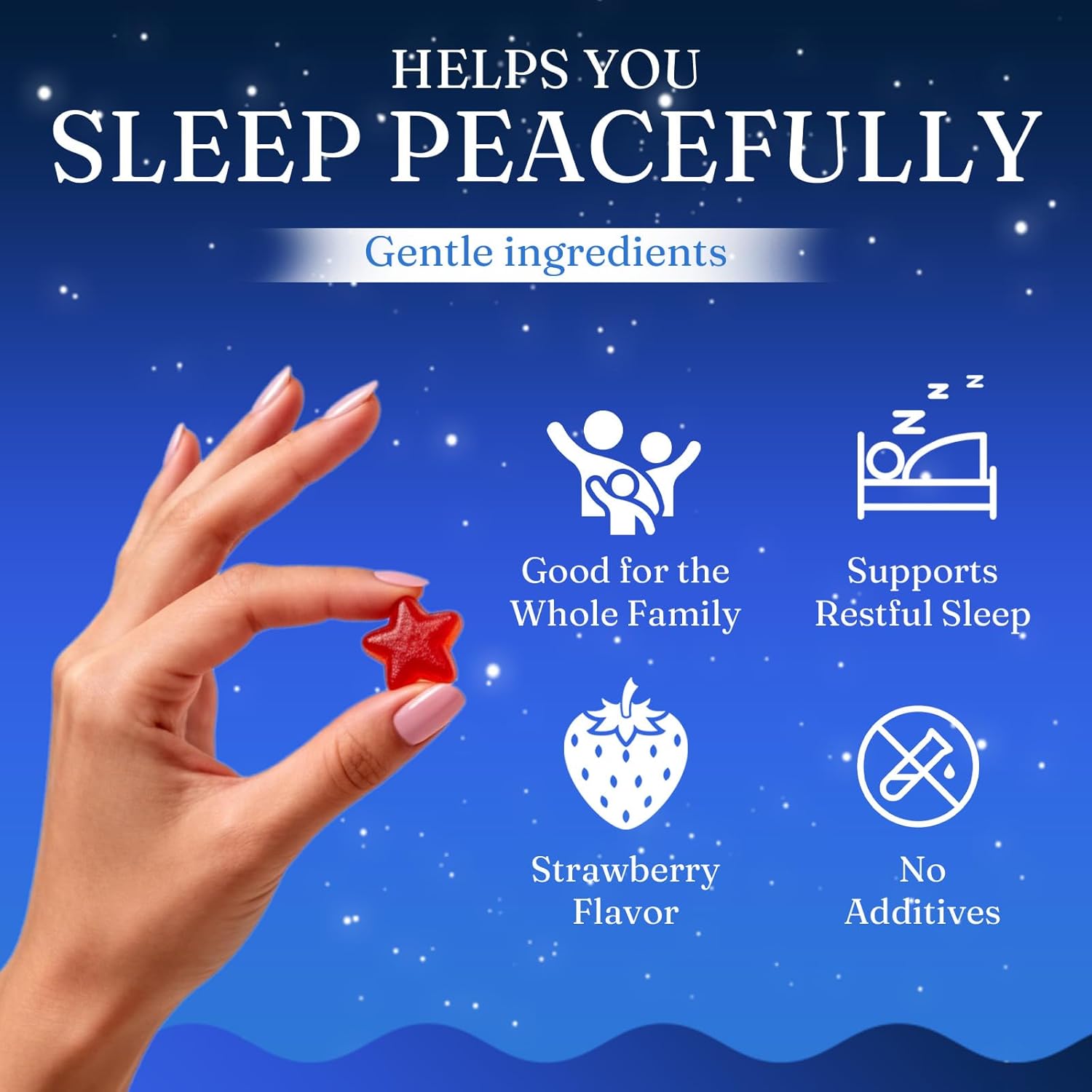 JRR LyraSleep Natural Sleep Aid Gummies - Fall Asleep Quickly and Gently in 30 Minutes- Effective Melatonin 6 mg Sleep+ Gummies for Adults a Restful Night's Sleep -60 Count (1pc)