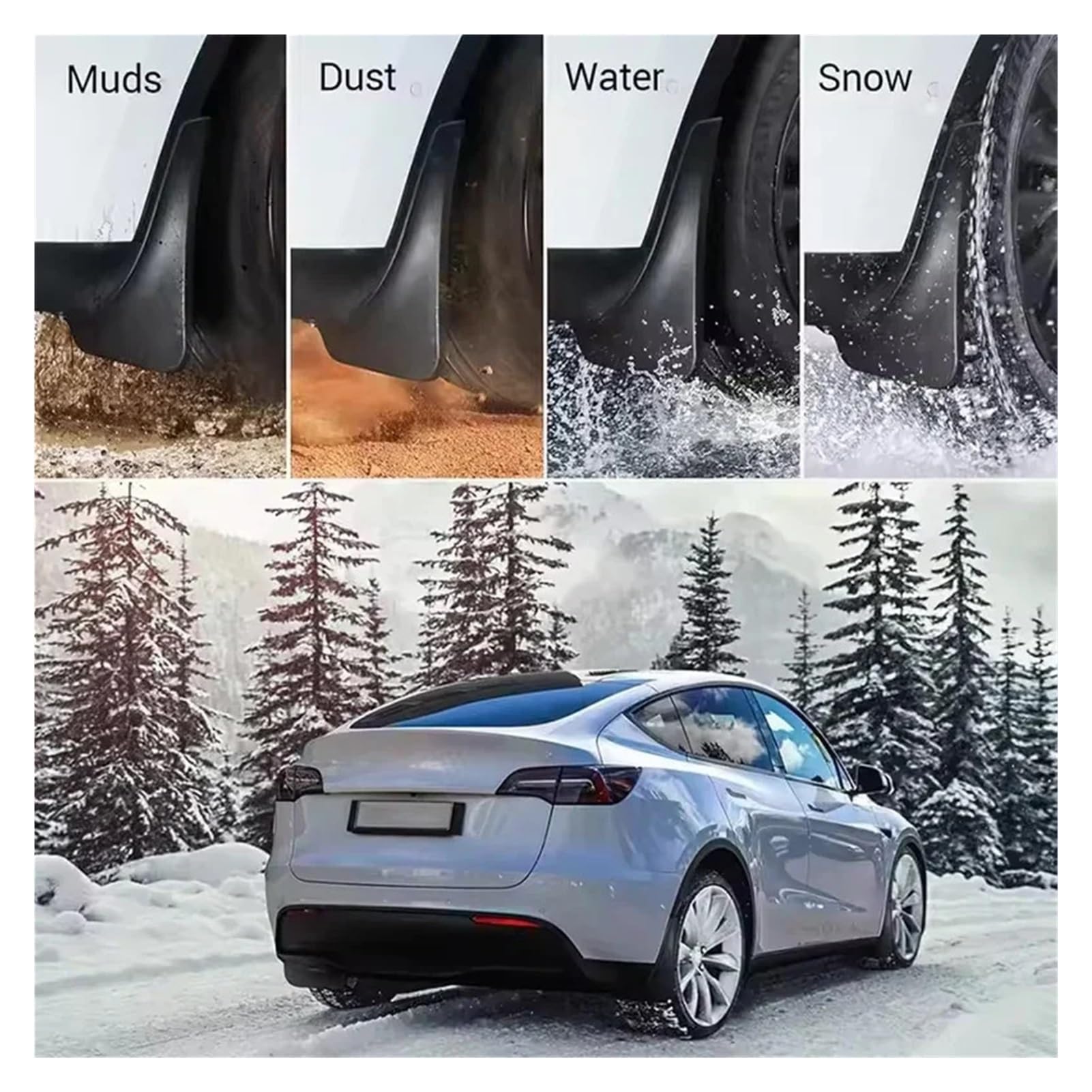 Auto-Schmutzfänger Reifen Kotflügel Wasserdicht Verhindern Schlamm Spritzen Zubehör für Xiaomi YU7