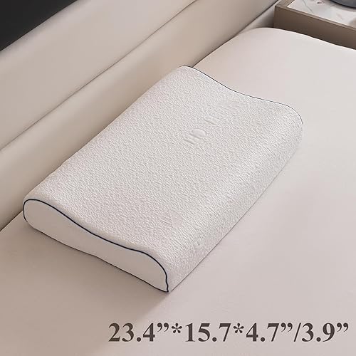 Miniatura 6 de SAMANY Talalay - Almohada de látex para dormir, almohadas ergonómicas de contorno para aliviar el dolor de cuello, almohada de látex 100% natural,