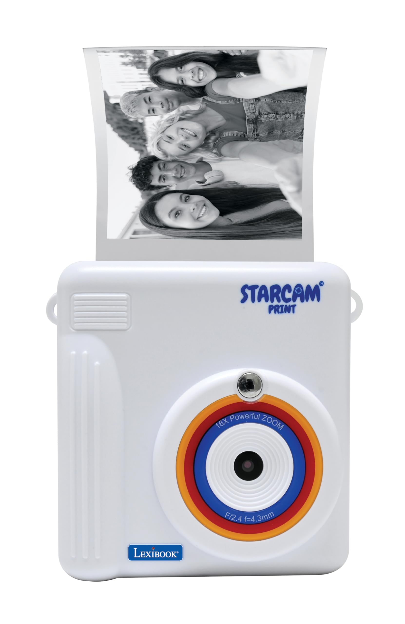 Lexibook, Starcam® Print, Camera Pack with Instant Printer, 3 Paper Rolls and Neck Strap, DJ130