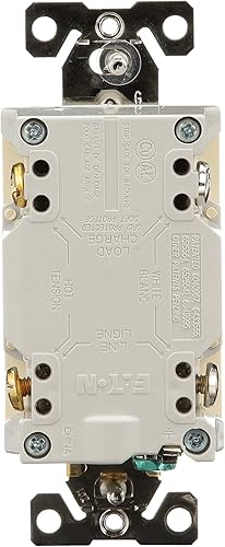 Miniatura 4 de EATON TWRSGF15V Arrow Hart Receptáculo dúplex Gfci resistente a manipulaciones y a la intemperie, 125 Vac, 15 A, 2 polos, 3 cables, marfil