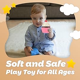 Anboor Squishies Cake Slow Rising Squish Toy for Kids Soft Ice Cream Cake Scented Stree Relief Realistic Food Cute Squeeze Squish Toy