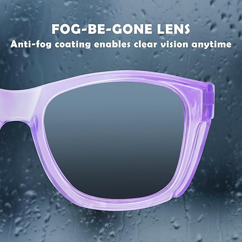 Miniatura 18 de UKNOW Safety Glasses - Anti Fog Lenses - Eye Protection with Side Shields - ANSI Z87.1 Protective Eyewear - UV Protection