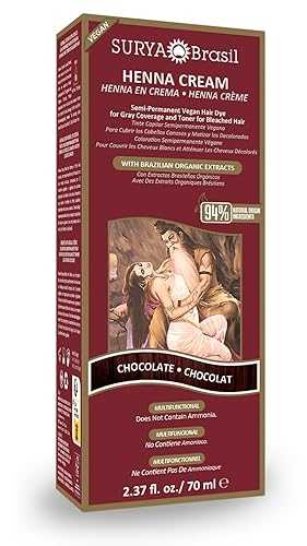 Surya Brasil Products Crema de henna Chocolate 237 onzas líquidas