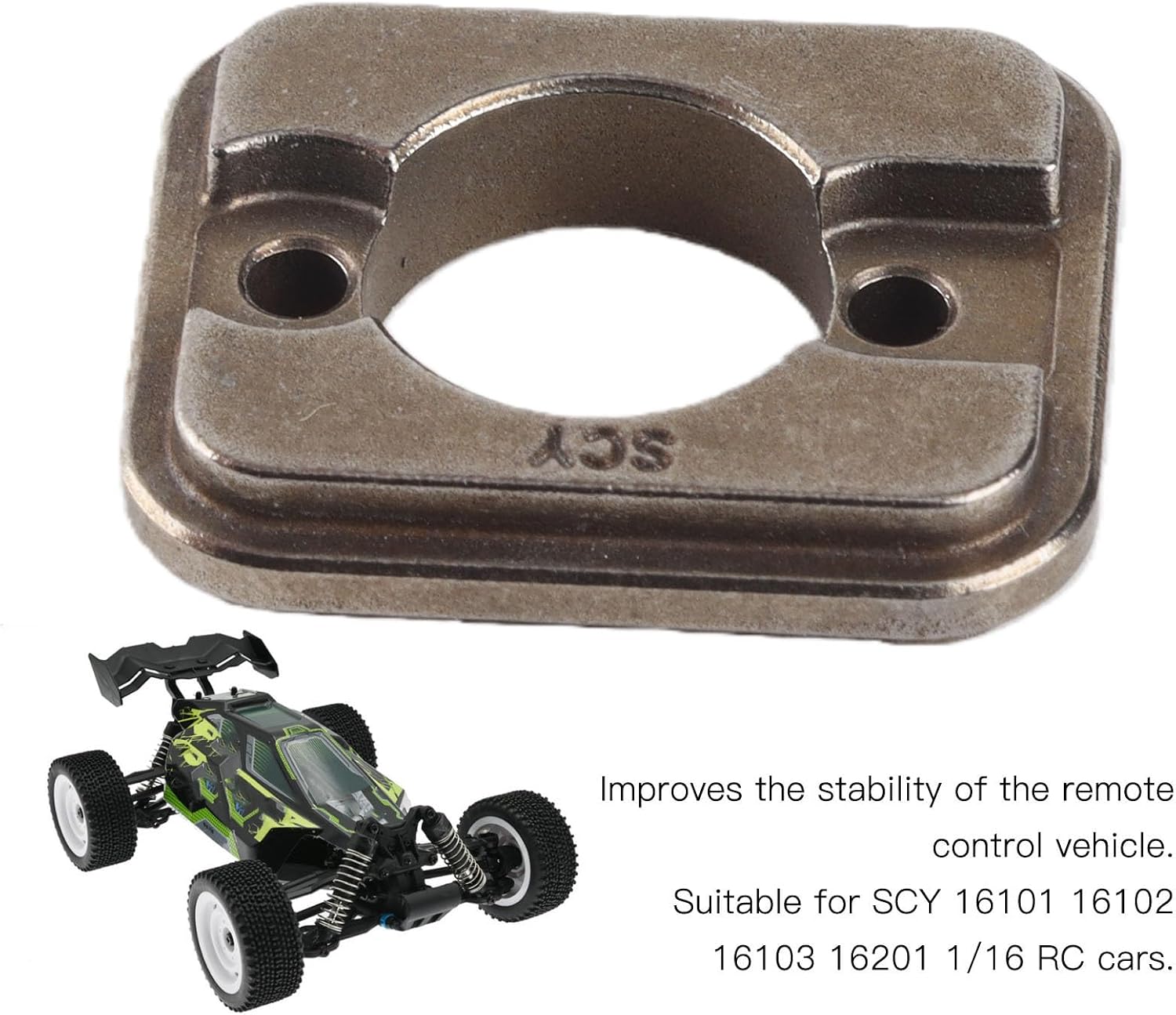 VBESTLIFE RC Motor Mount Zinc Alloy Car Motor Holder Bracket for SCY 16101 16102 16103 16201 1/16 RC Cars image 4