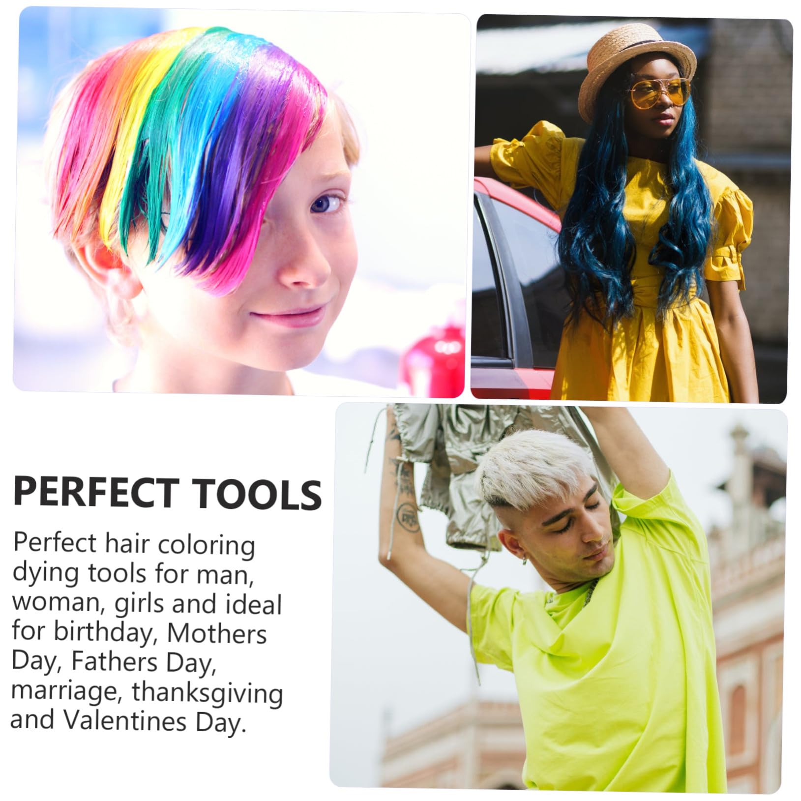 PLAFOPE 7 Sätze Teiliges Haarfärbe mit Robusten Färbeschalen und Salon Haarpinsel für Gleichmäßige Farbanwendung Langlebig für DIY Haarfärben Friseurzubehör für Sauberes Gesundes Färben
