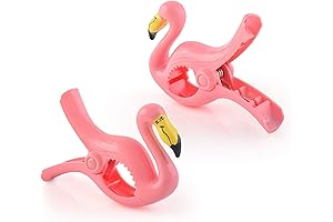 O2Cool Flamingo Bocaclips: Secure Your Beach Bliss with Eye-Catching Style!