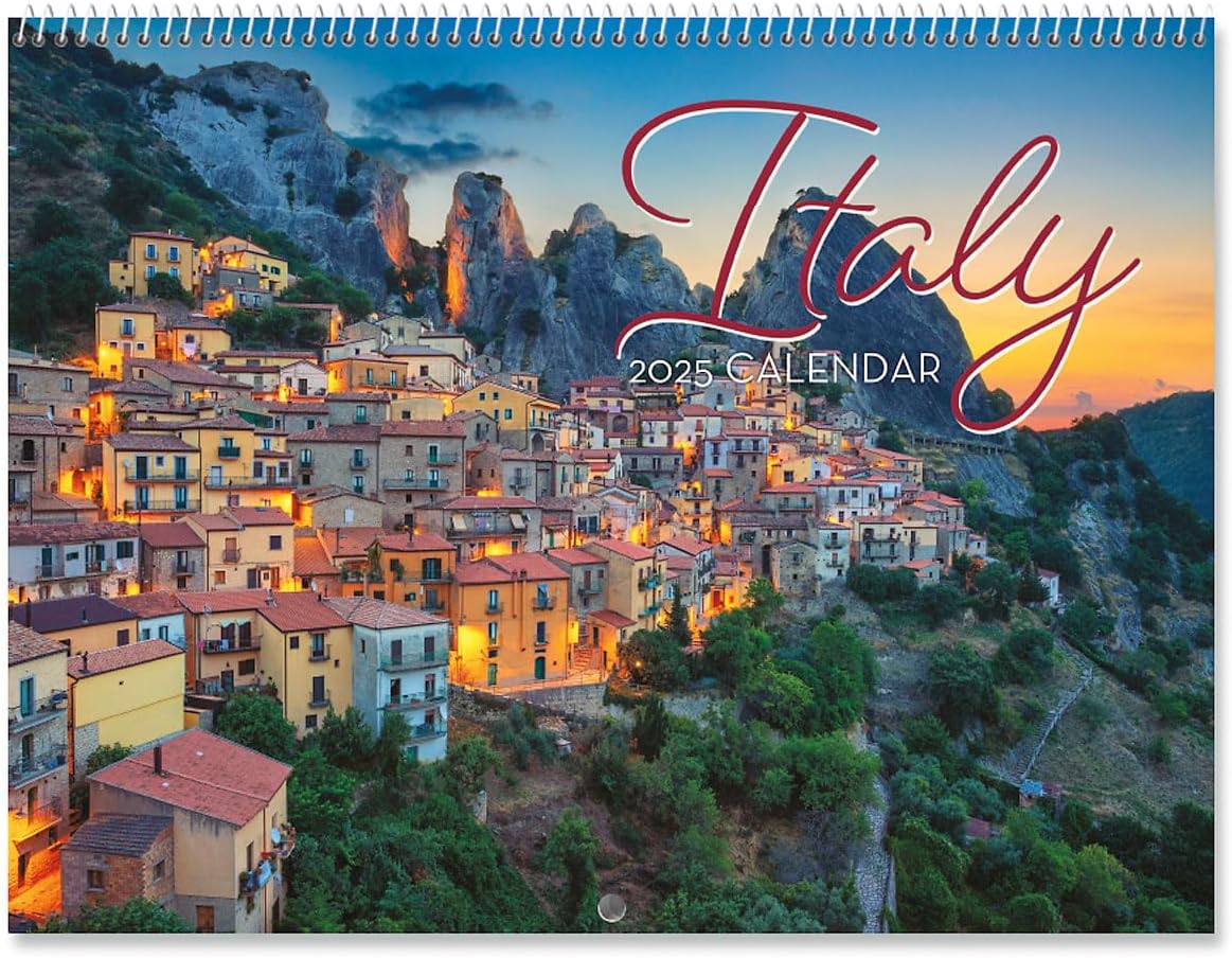 Amazon.com: 2025 Italy Wall Calendar, 12-Inch x 9-Inch Size Closed, 18