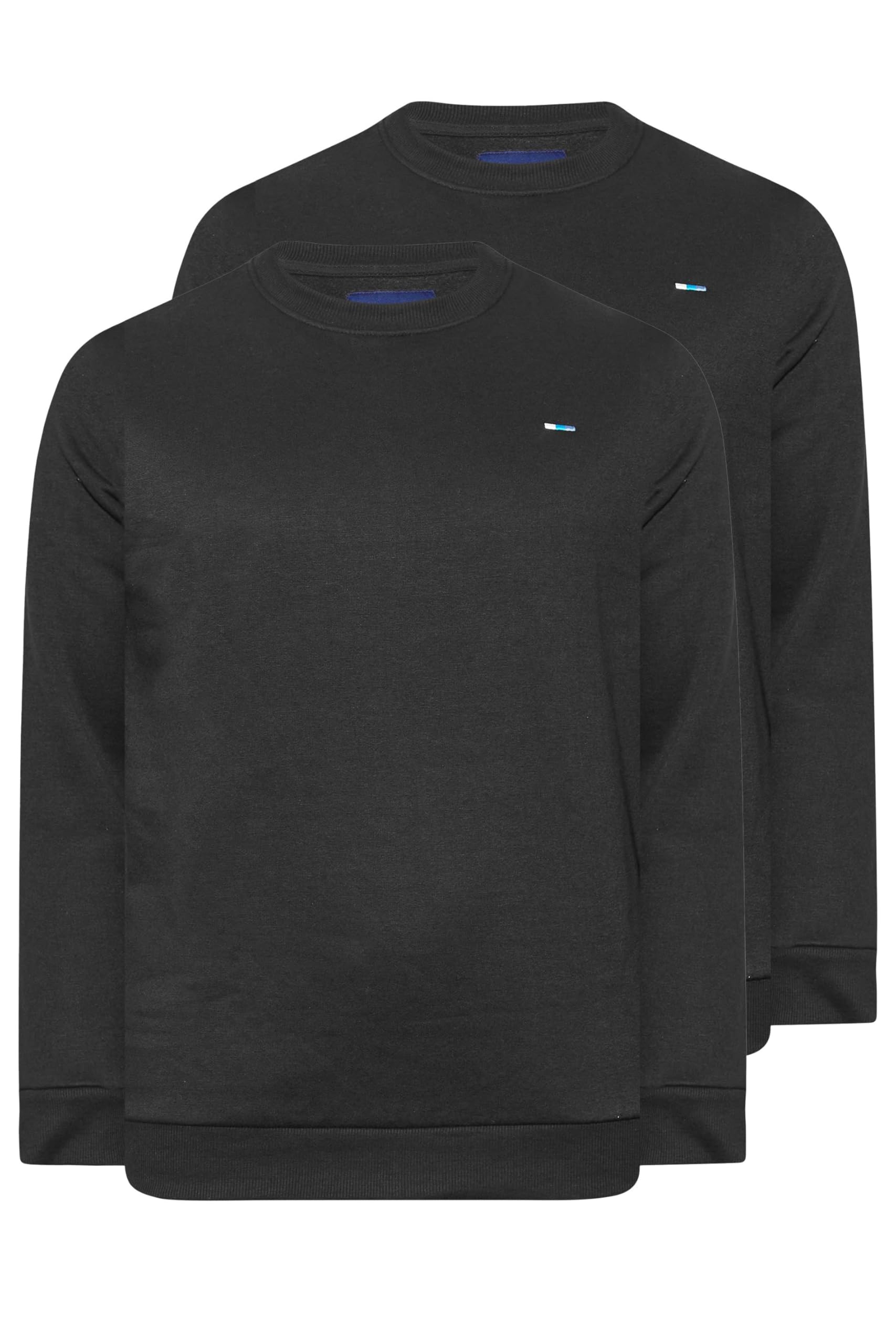 BadRhino 2 Pack Core Sweatshirts - Black - Cotton Blend - Crew Neck - XXXL