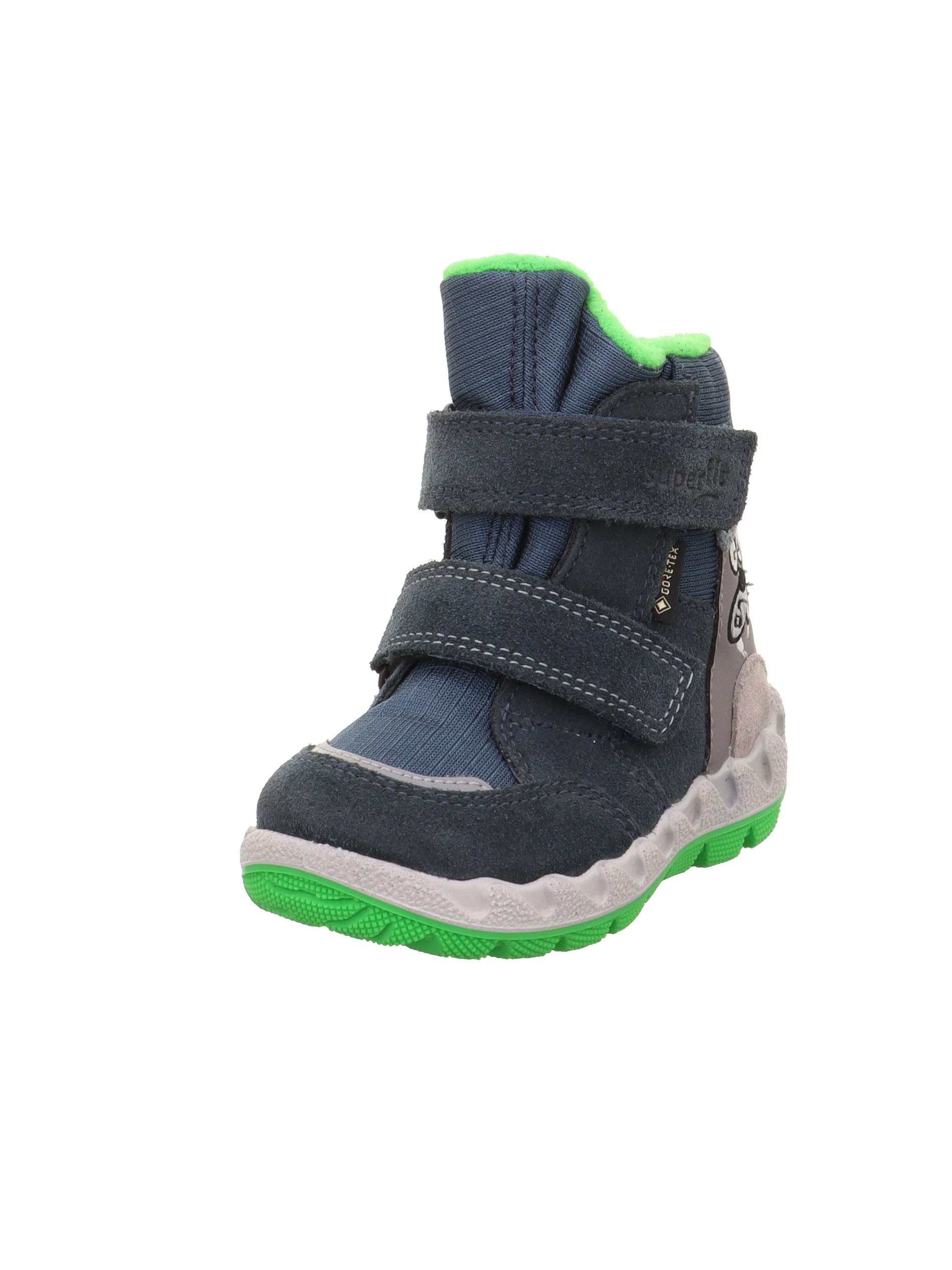 Superfit Boys Icebird Snow Boots, Blue Green 8000, 7.5 UK Child