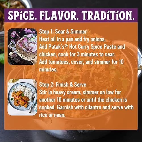 Miniatura 3 de Patak's Pasta de curry caliente, 10 onzas líquidas