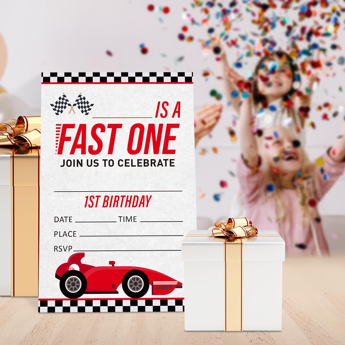 Invitaciones Para Primer Cumpleaños De Autos Desliza 👉 Invitación