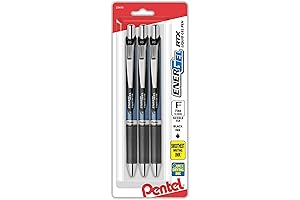 Pentech EnerGel 0.5mm Needle Point Retractable Gel Pens