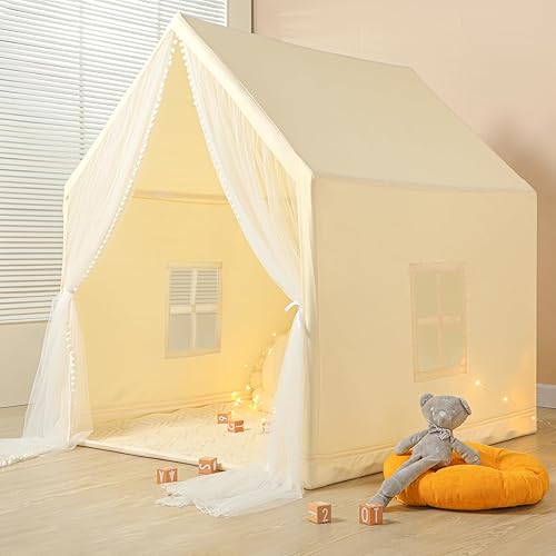 Miniatura 6 de Tiendas de campaña para niños para niñas, casa de juegos grande de hadas para niños, castillo de princesa, juguetes de regalo para niñas y niños