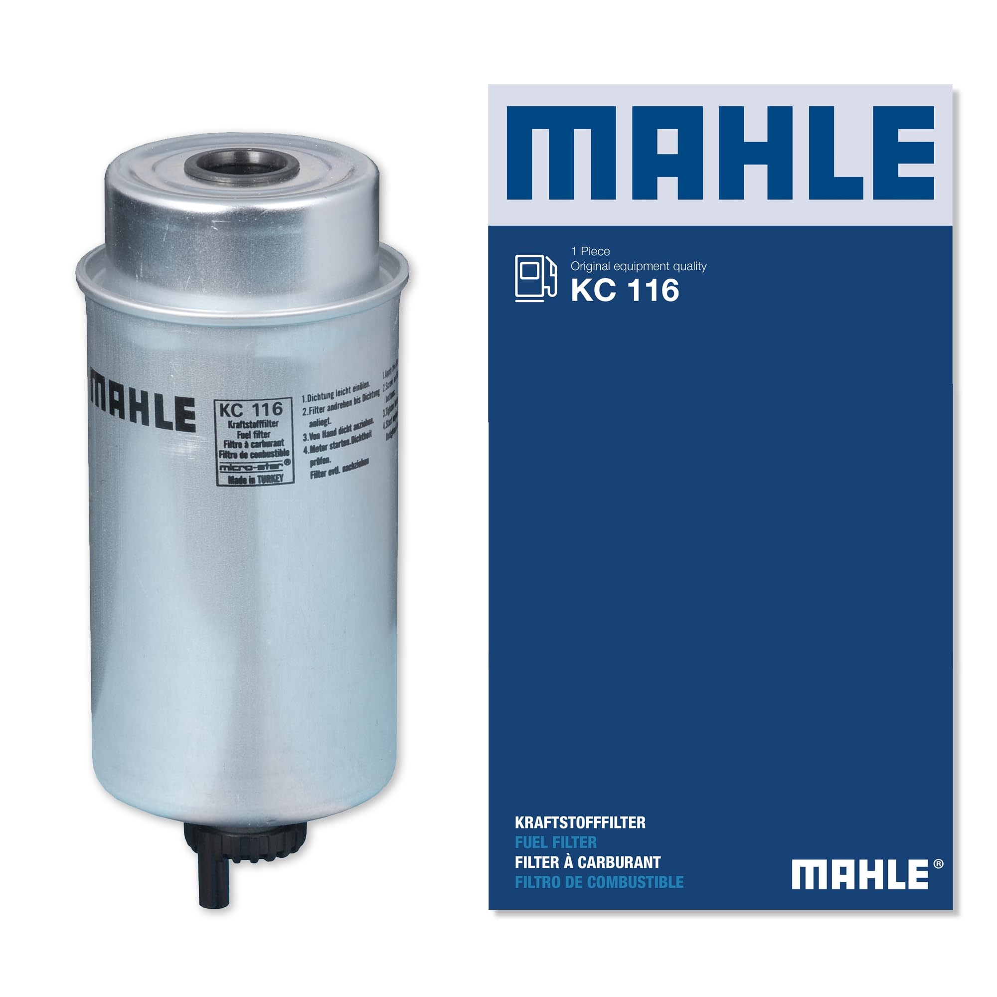 Fuel Filter KC116 Mahle 1709059 1712933 1712934 2C119176AA 2C119176AB 78556110