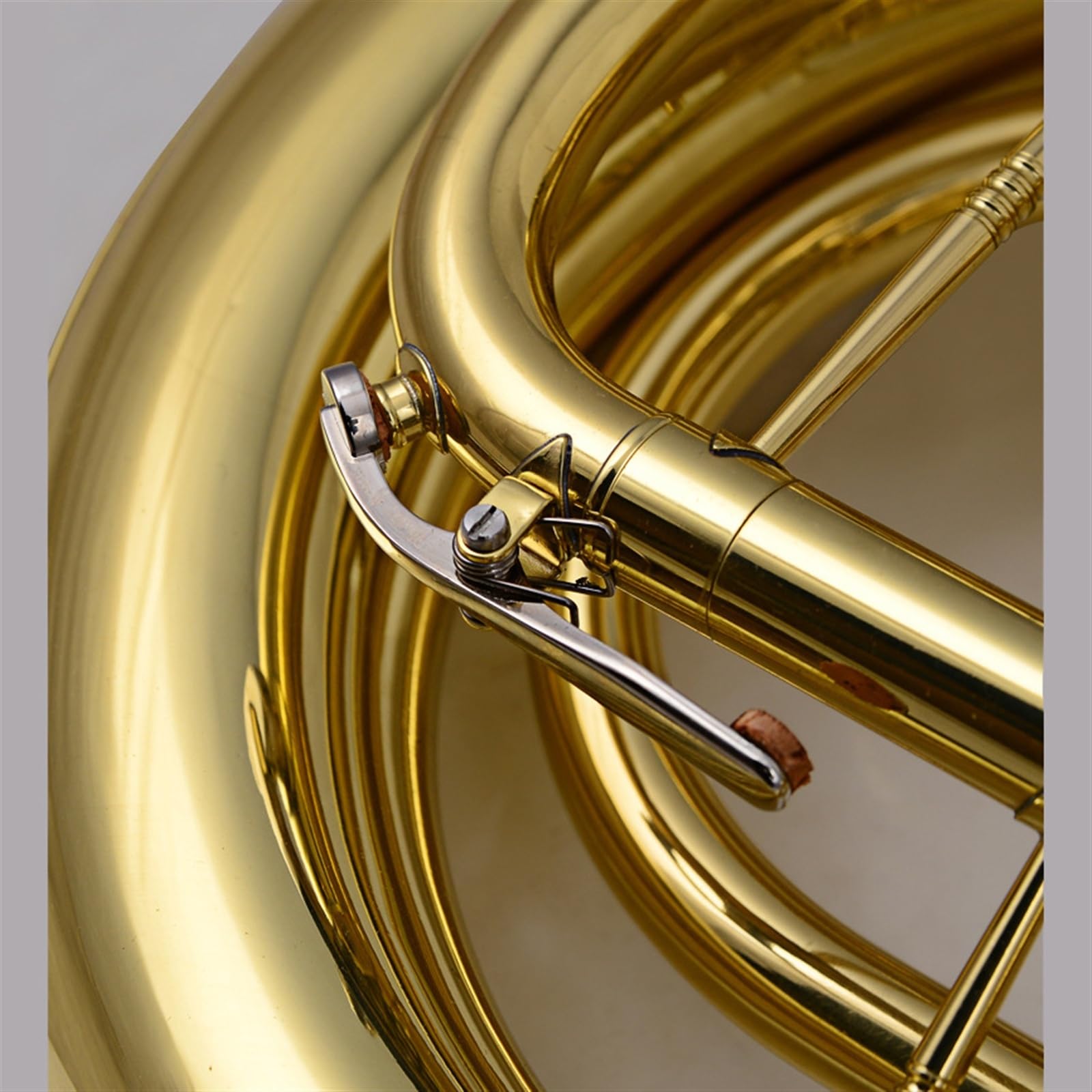 Messing Lackiertes, Goldfarbenes Bariton-Trompetenblasinstrument Mit 4 Flachen Klappen, Mundstück Und Zubehör Euphonium für Anfänger