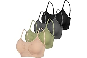 4-Pack FitMe Wireless Sports Bras