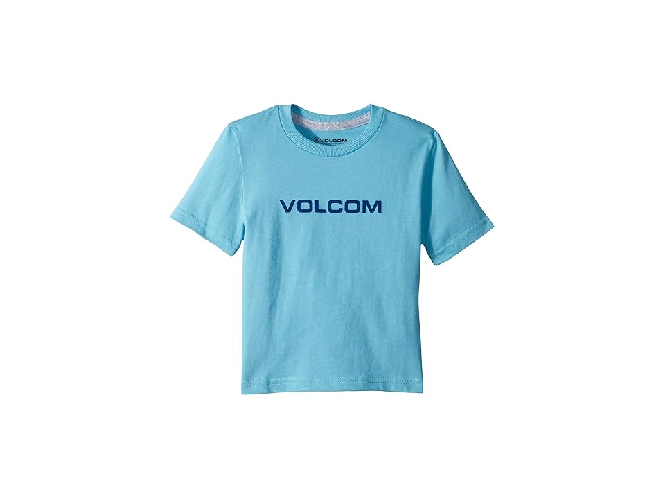 

Volcom Kids Crisp Euro Short Sleeve Tee (Toddler/Little Kids) (Blue Bird) Boy's T Shirt