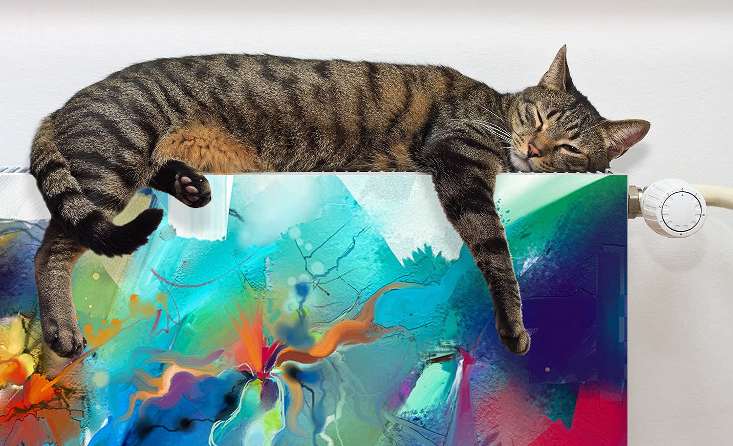 TMK ArtDeko Magnet-Heizkörperverkleidung - Einfache Montage Ohne Bohren 160x60 Cm