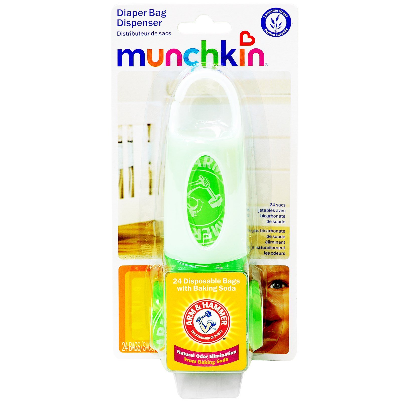 Munchkin Arm & Hammer Diaper Bag Dispenser & Bags
