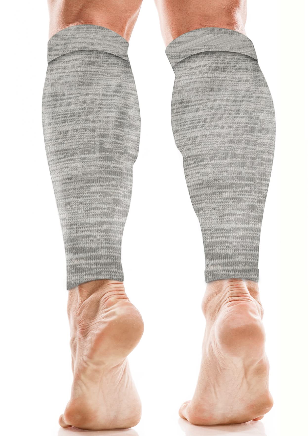 aZengear Calf Support Compression Sleeves (Pair) for Women, Men, Running | 20-30mmHg Class 2 Shin Splints Brace, Footless Leg Socks for Torn Muscle Pain Relief, Cramps