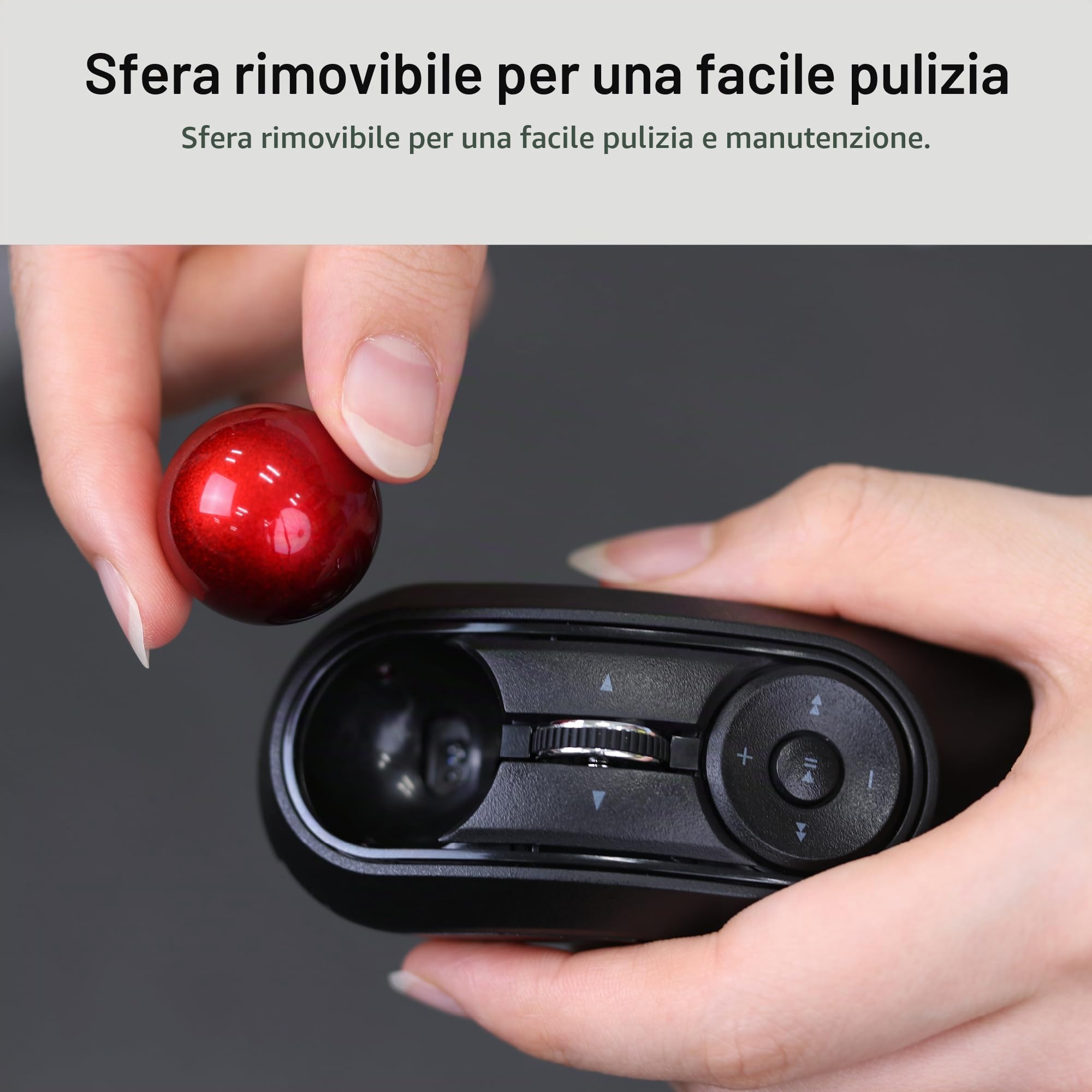 Elecom Mouse trackball portatile, Bluetooth, controllo ergonomico del pollice, ambidestrezza, sensore ottico a 10 pulsanti, compatibile per PC, laptop, Windows, Mac, iPad, Android, Relacon