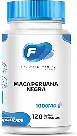 Maca Peruana - Maca Peruana Negra 1000mg 120 Cápsulas - Para Homens e Mulheres - Formulados Farma