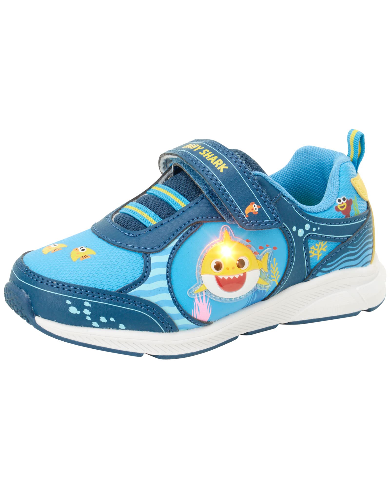 Nickelodeonboys Baby Shark Shoes Laceless Led Light Up Sneakers