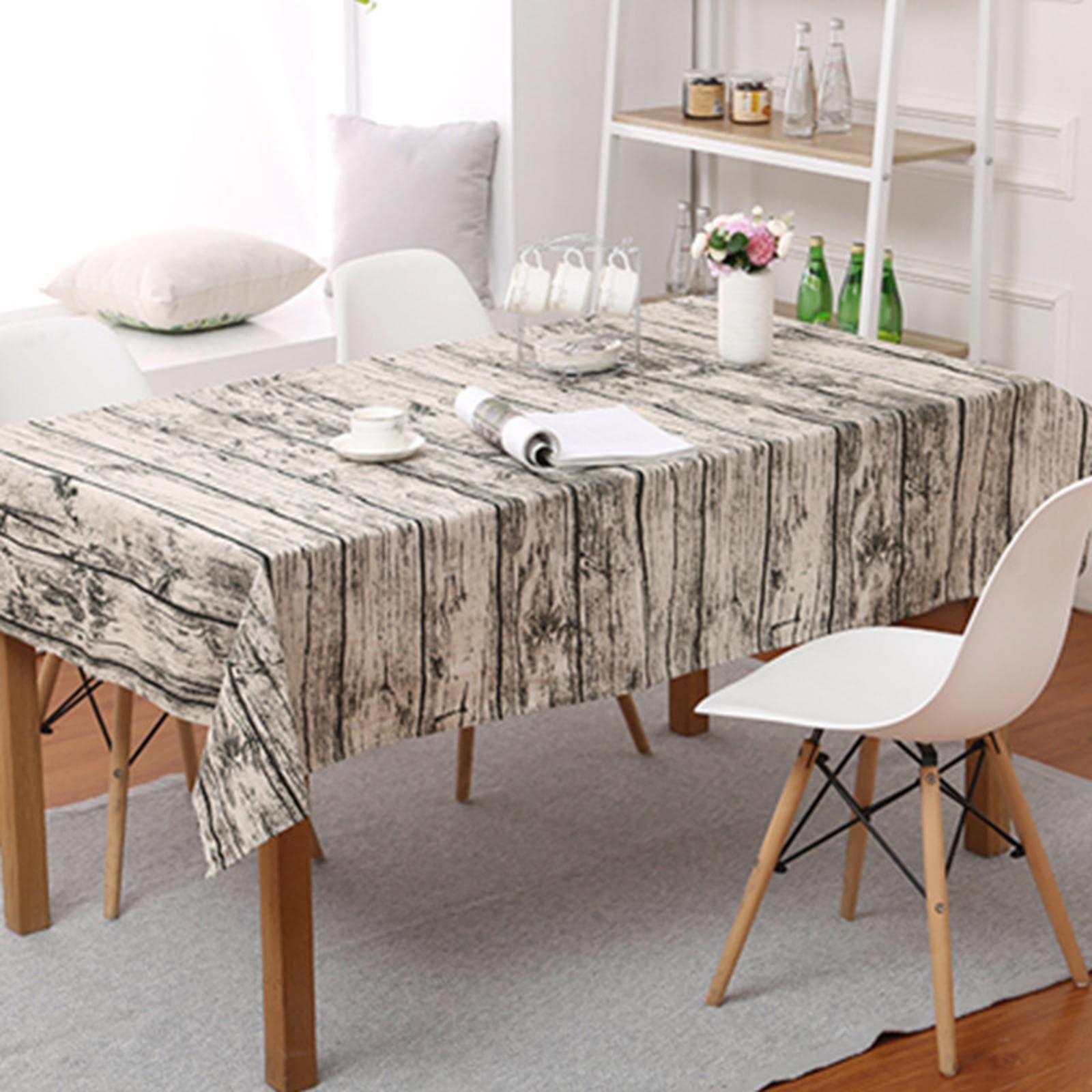 Rustic Wood Grain Tablecloth Home Kitchen Dinner Party 140x180cm | Home & Garden | Kitchen, Dining & Bar | Linens & Textiles | Tablecloths-image-41