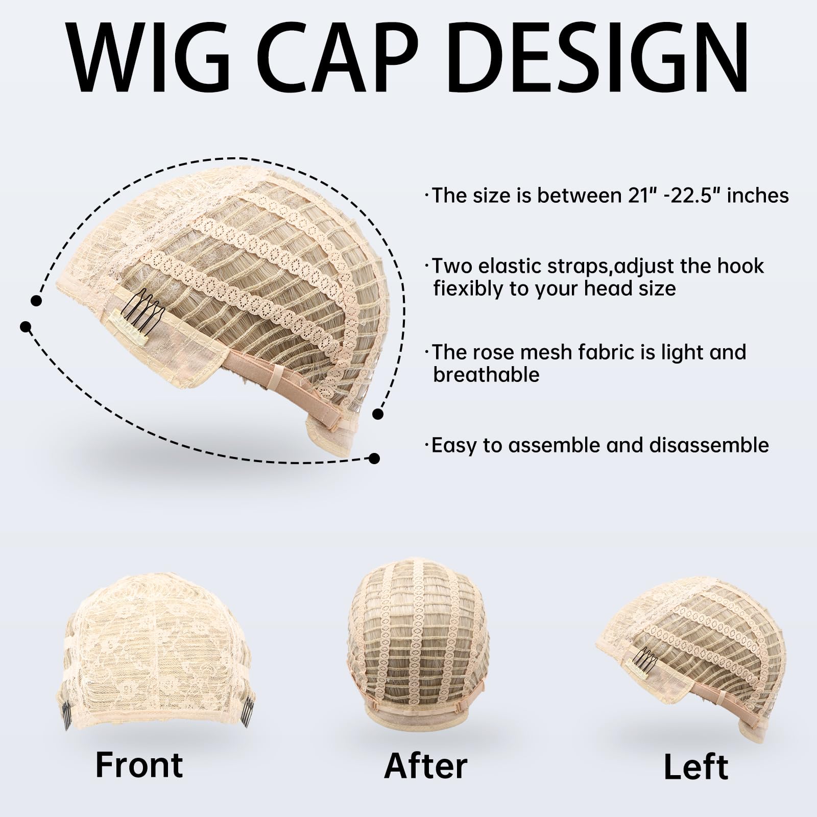SeclitWu 80s 90s Retro Blonde Mullet Wigs Pixie Cut Wigs with Bangs for Women Wolf Cut Wig Middle Part Blonde Synthetic Heat Resistant Fiber Costumes Cosplay Hair Wig for Daily Party Use (22 Inch) - Image 4