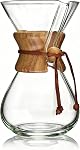 AGOGO Ensemble de Machine à Café à Verser, Filtre en Acier Inoxydable 304 de Style Classique 1000ml | Kit Barista pour cuisine domestique, Café, Camping & Bureau ; Styles Classique, Mince, Diamant de 600ml-1200ml ; Comprend brosse & serviette.