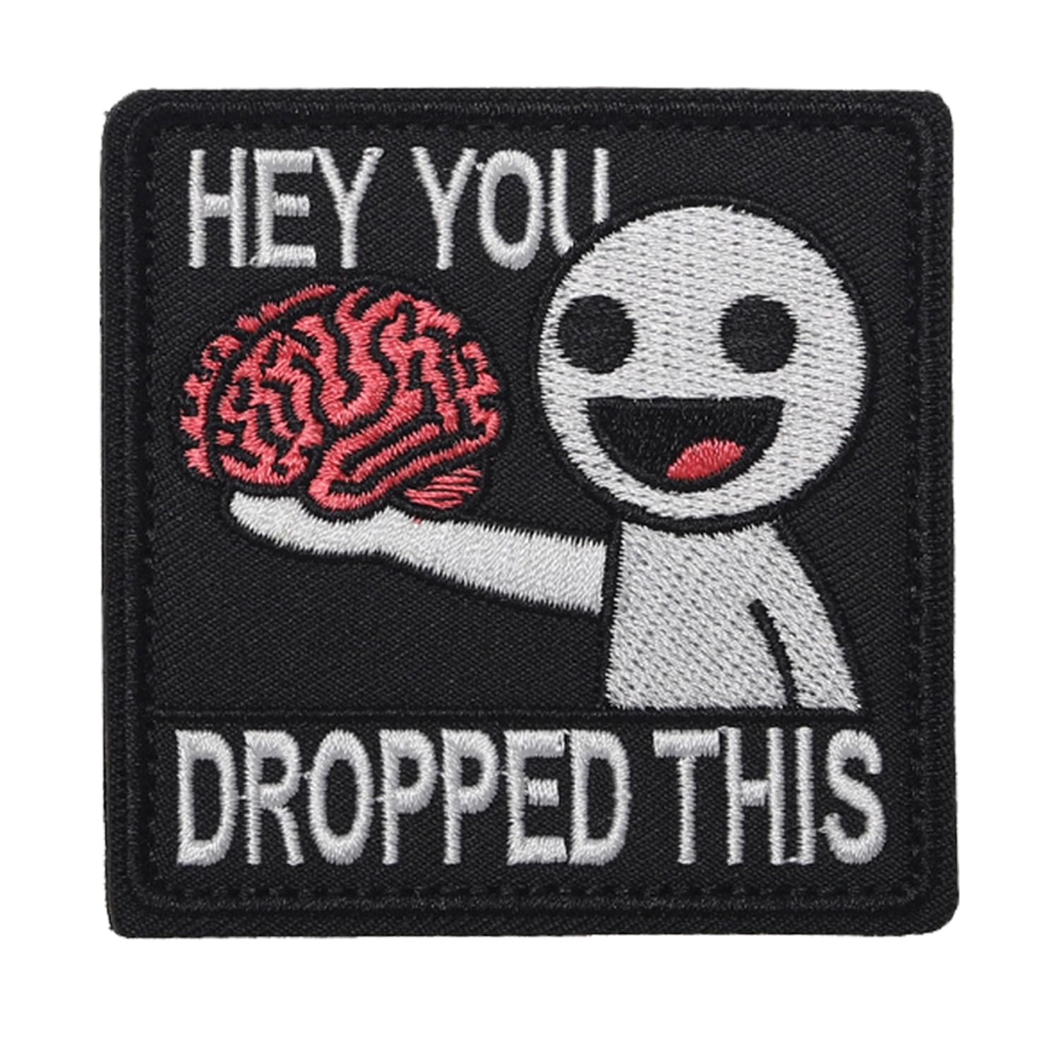 Funny Hey You Dropped This Patches for Backpacks, Tactical Morale Embroidered Hook and Loop Appliqué Patches for Clothes, Hats, Jackets, Uniforms, Dog Harness, Decor Accessories