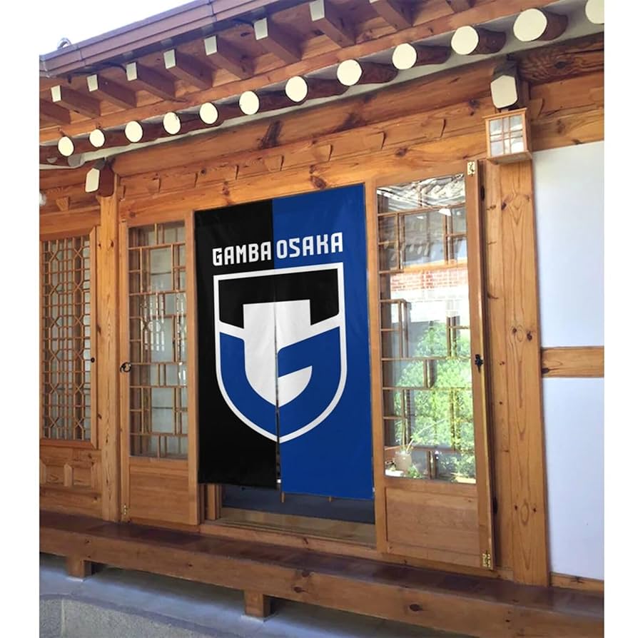 Amazon｜のれん ガンバ大阪 間仕切り 暖簾 ドアーカーテン お