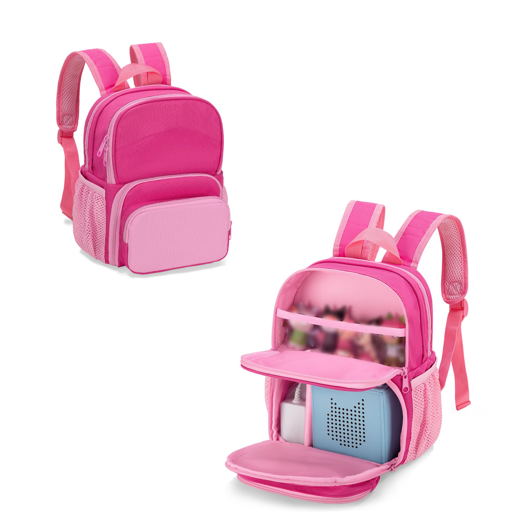 LoDrid Backpack Compatible with Tonie Box 2/1, Carrying Case with Multiple Pockets for Headphones, Charger and Accessories, Storage Bag for Audio