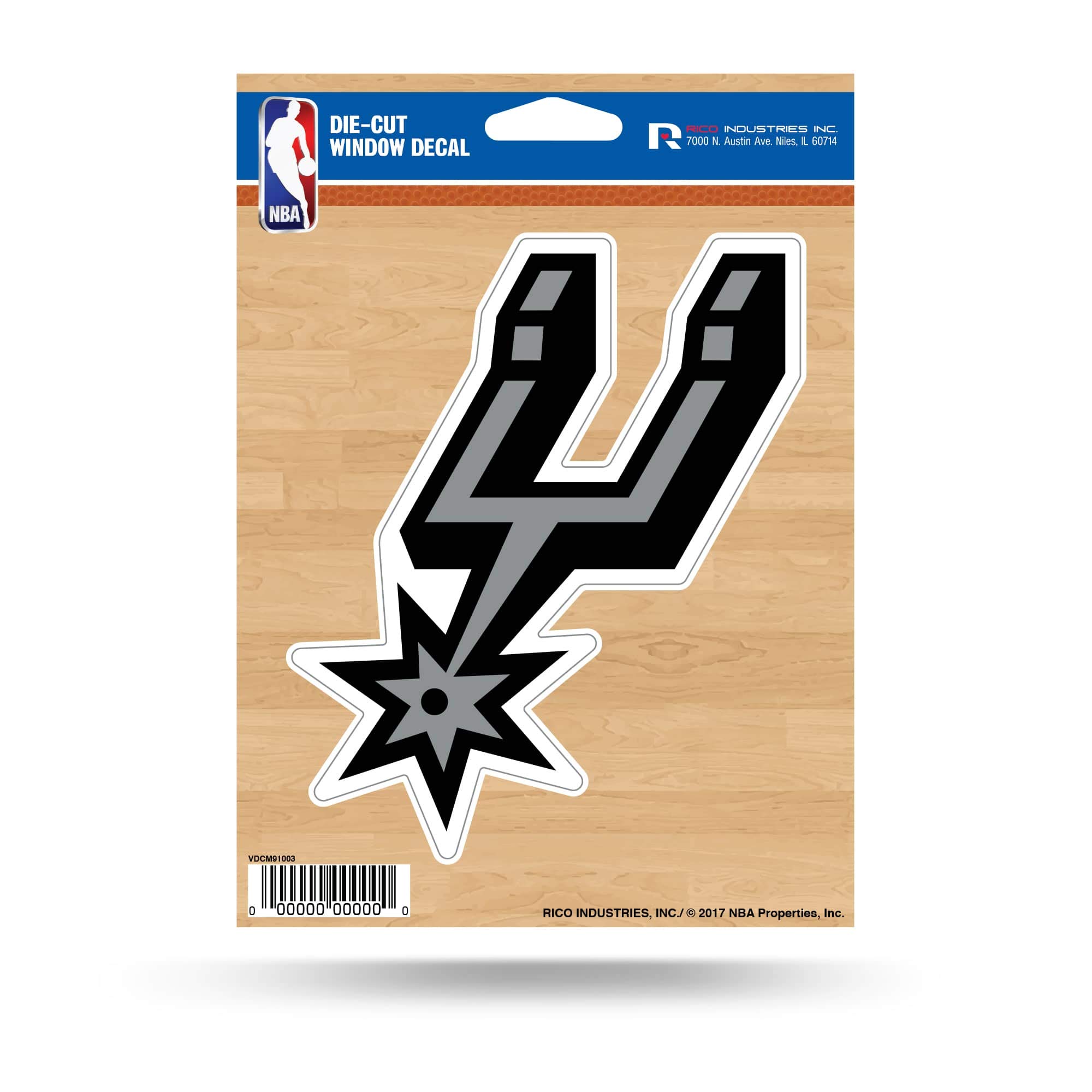Rico Industries NBA San Antonio Spurs Die Cut Vinyl Decal - auto accessories | Mubboo