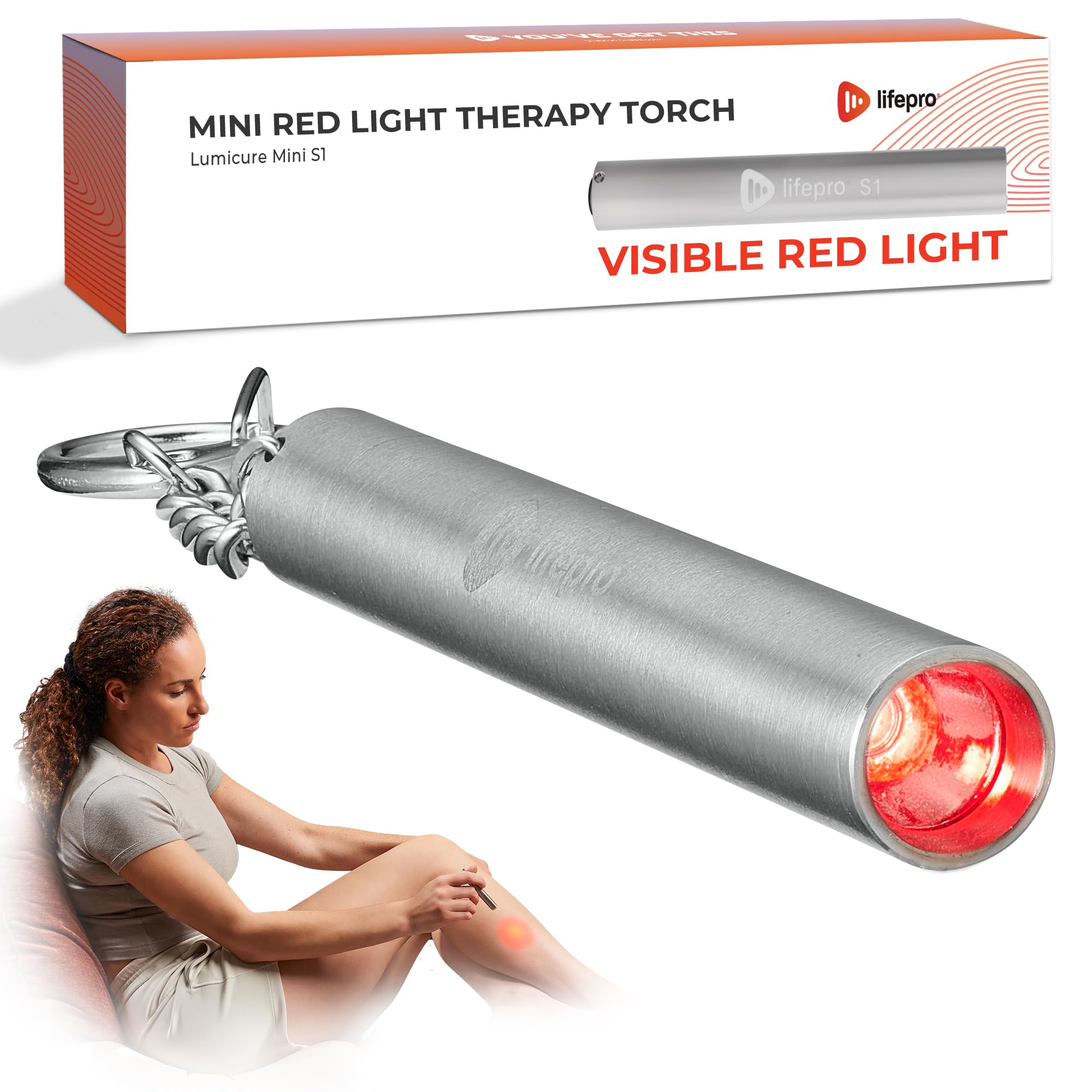 LifePro Mini 3.5 in Red Light Therapy for Body, Joints & Muscles - Portable Pocket Sized Red Light Therapy Device - Led Red Light Therapy for Face & Body