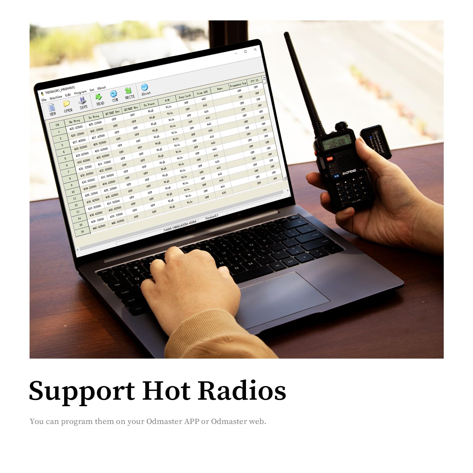 TIDRADIO Ham Radio Wireless Programmer Adapter APP and PC Programming - Image 2