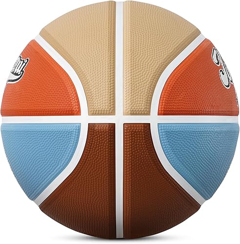 Miniatura 2 de Kuangmi Balón de baloncesto americano vintage, tamaño reglamentario oficial 7 (29.5 pulgadas), estilo retro e informal, hecho para juegos de