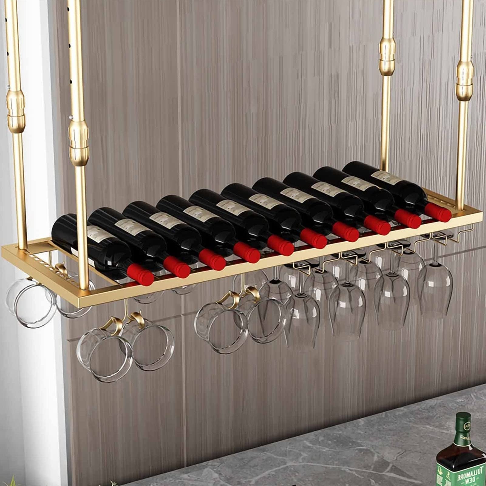 Casier à bouteilles de vin d'intérieur pour créer une ambiance bar à la maison