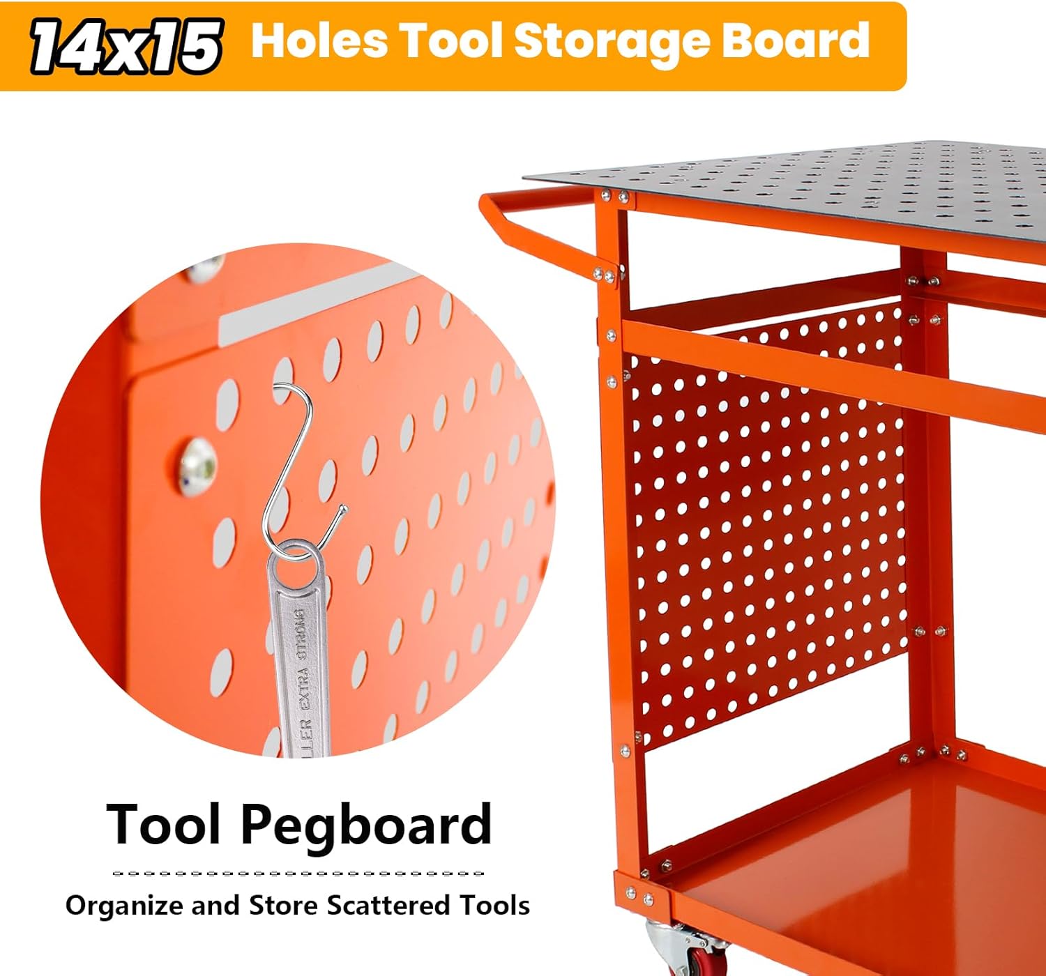 36''×24'' Welding Table,Welding Workbench with 5/8'' Fixture Holes,1200LBS Movable Fixture Weiding Table with Wheels for Shop Garage