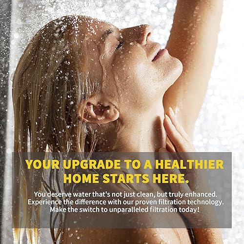 Miniatura 7 de Filtro de ducha de repuesto compatible con cabezal de ducha y filtro de ducha filtrado Afina, para agua dura, elimina el cloro y otras impurezas, 1