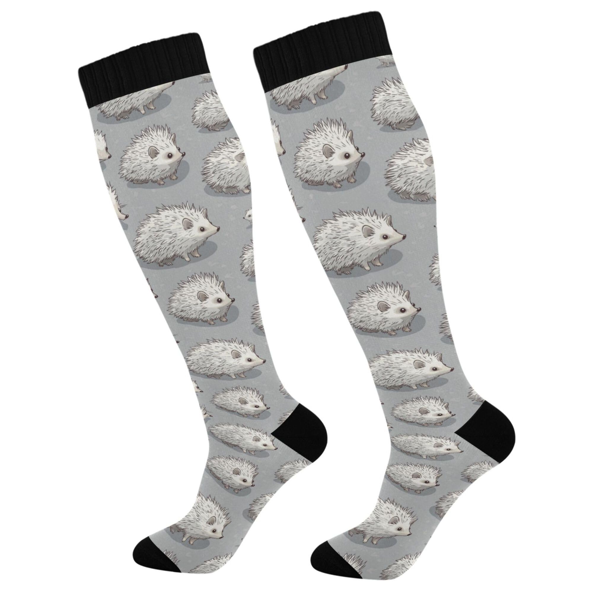 Compression Socks for Men and Women Circulation Wide Calf Knee High Socks Support for Running Medical Travel